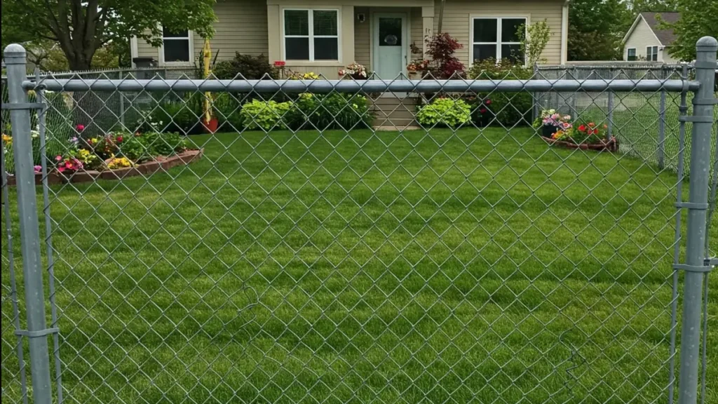 Chain Link Fence in residential Property