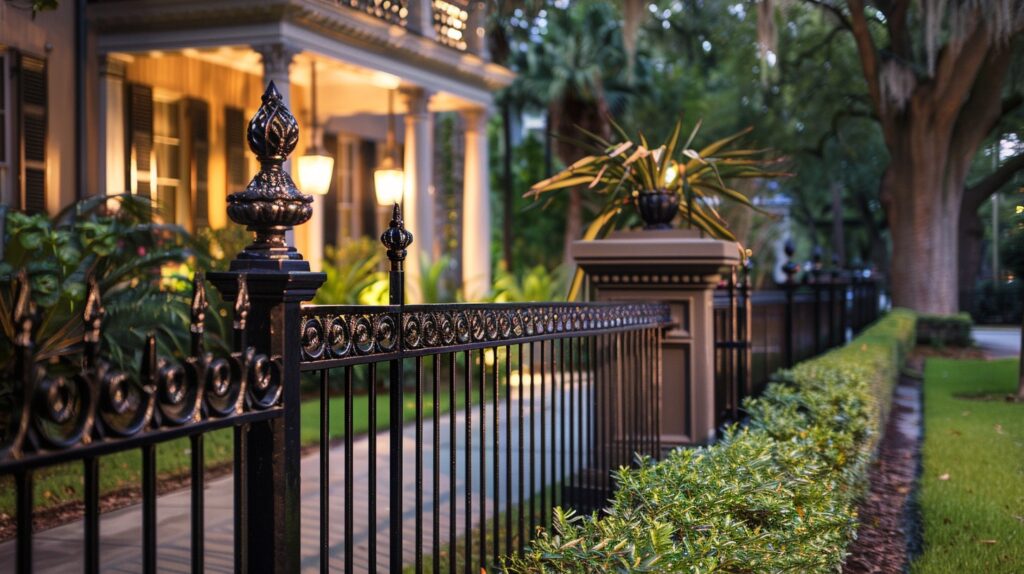 aluminum fences blend style and security effortlessly