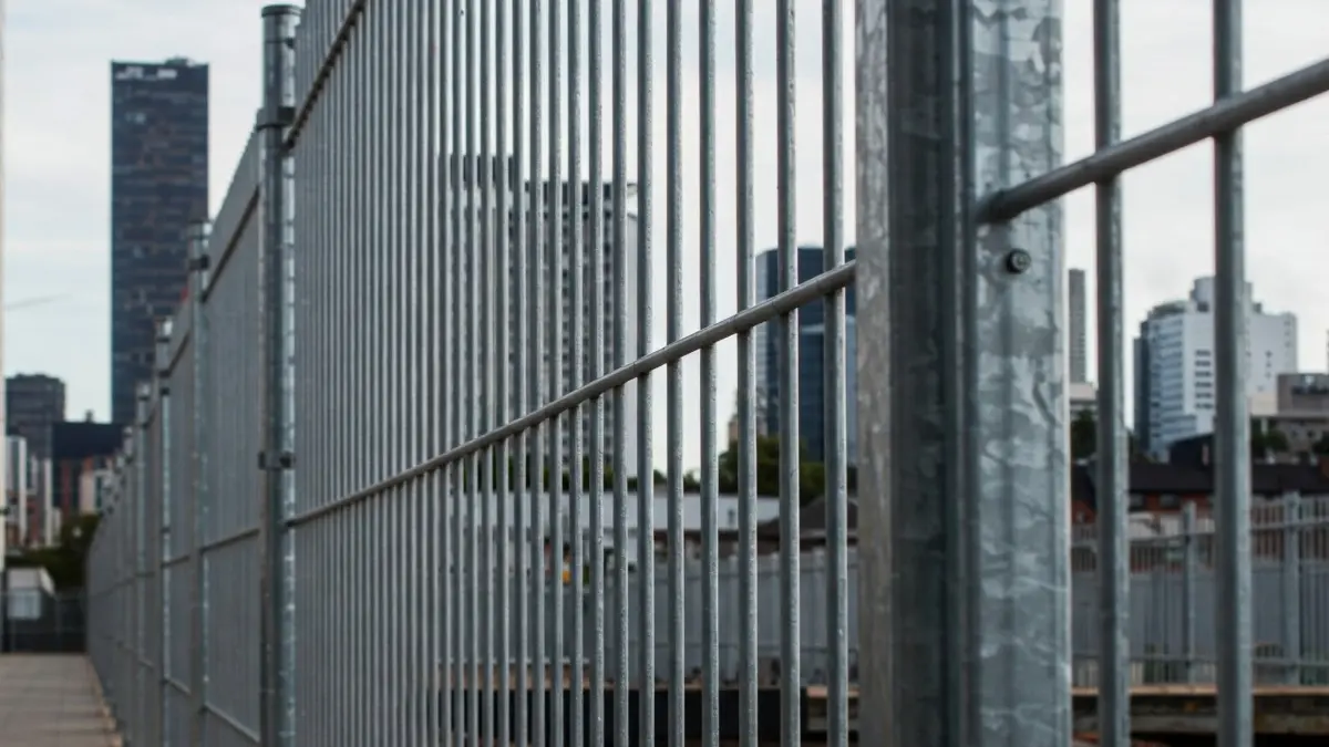 Commercial Fence in commercial area