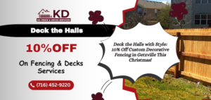 Read more about the article Deck the Halls with Style: 10% Off Custom Decorative Fencing in Getzville This Christmas!