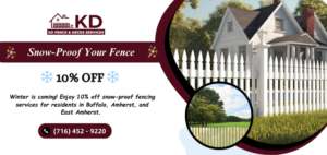 Read more about the article Snow-Proof Your Fence: Prepare for Winter with 10% Off Services in Buffalo and Amherst!