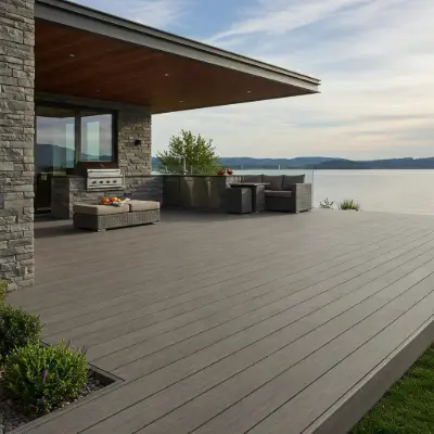 Create a image of UV-resistant decking