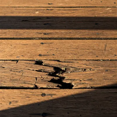 Warped or Cracked Boards in a deck