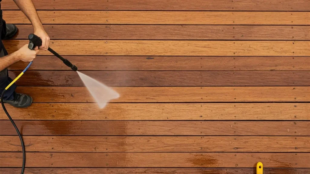 Cleaning Wooden deck