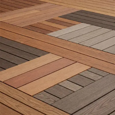 Different deck materials Showcasing in a deck