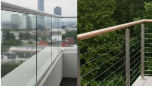 Glass Railings vs Cable Railings