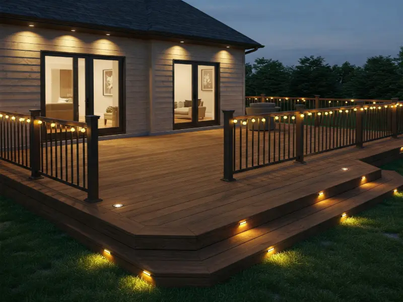 Integrated Lighting in a deck
