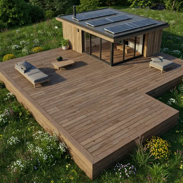 Modern Sustainable and eco friendly deck