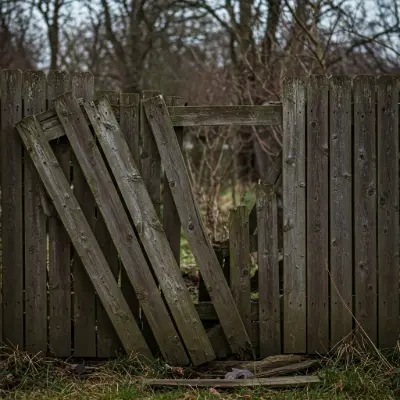 Broken Fence that panels are missing