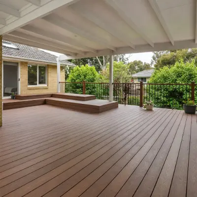Composite deck built by recycled Composite materials