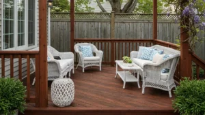Southern style deck and Fence in a home