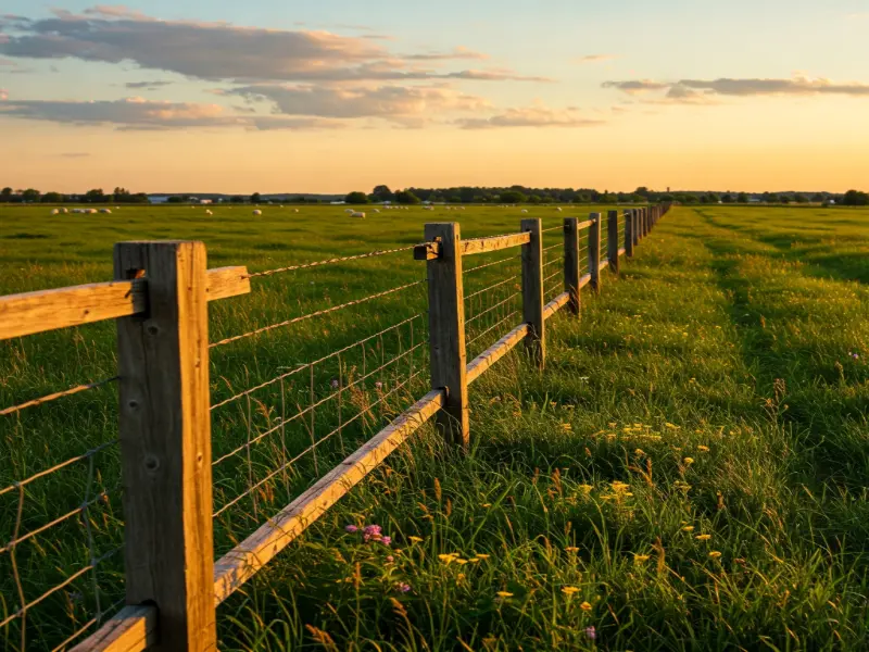 Split rail fence