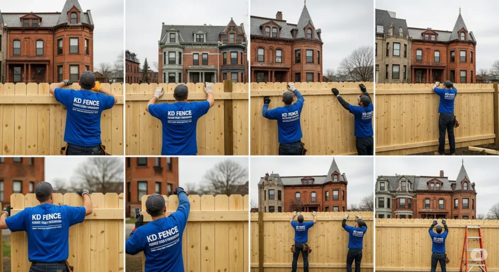 Installing Wood Fence Panels in Albany, NY