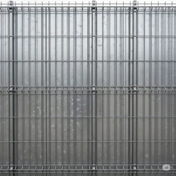 Galvanized fence panels
