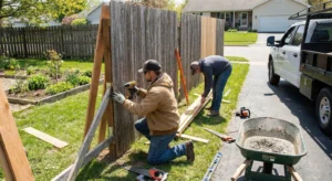 How KD Fence Rochester Delivers Long-Lasting Fence Repairs with skilled technicians fixing wooden panels