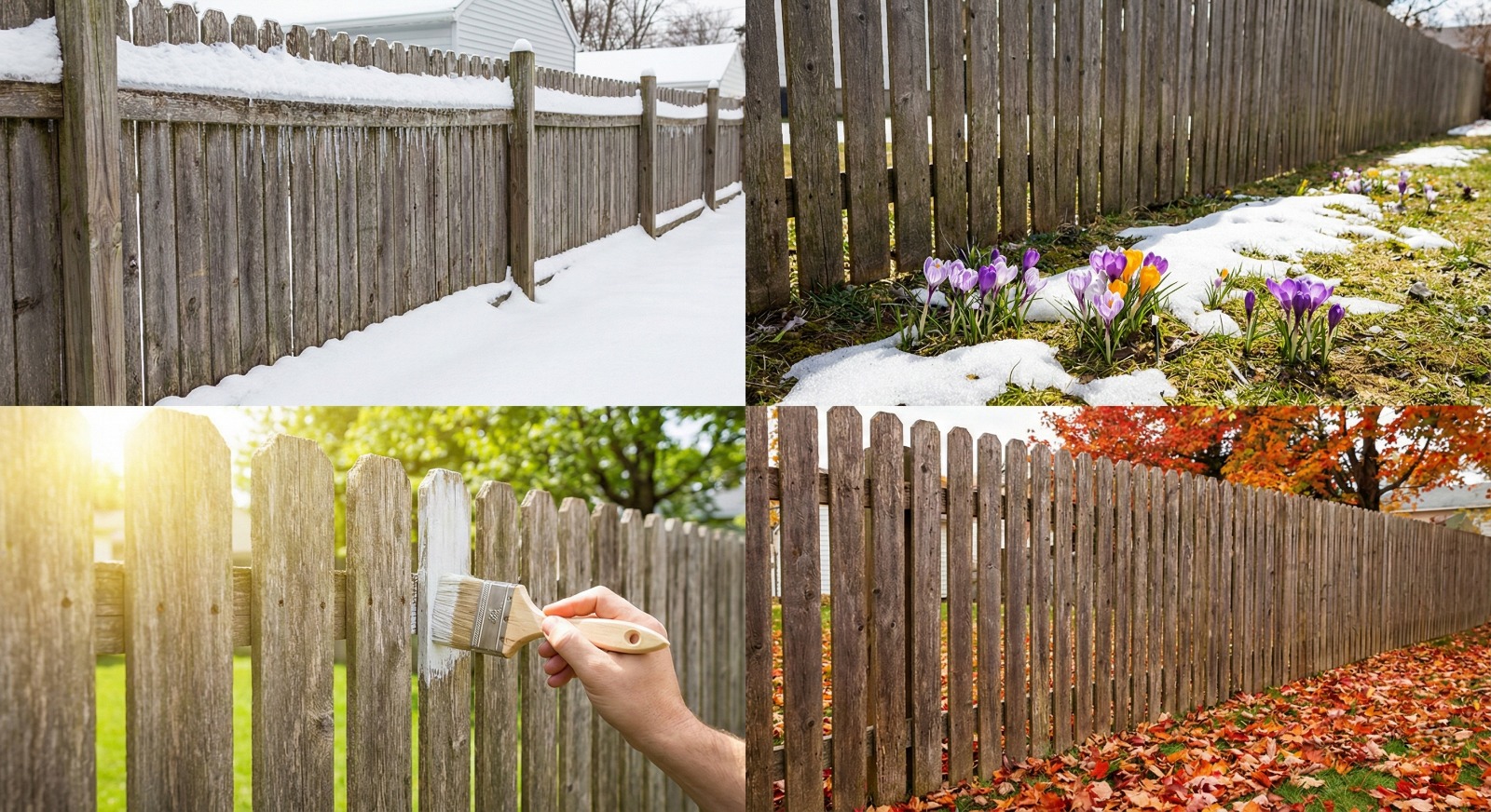 Maintaining a residential wood fence through Buffalo’s seasonal weather conditions.