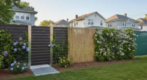 Modern fence materials offering a strong, stylish, and durable design for today’s homes