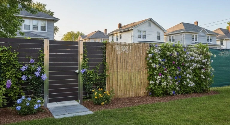 Modern fence materials offering a strong, stylish, and durable design for today’s homes