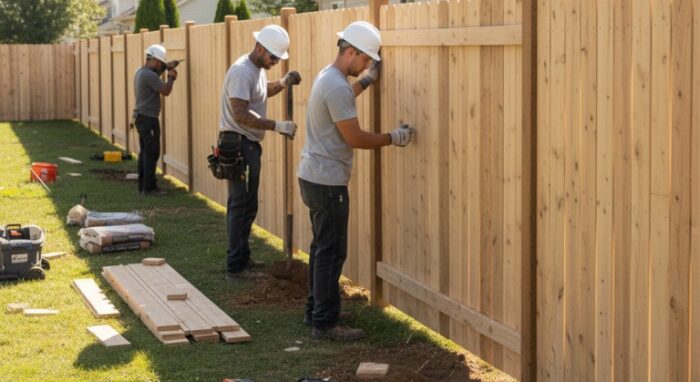 Fence installation in Rochester NY for residential property